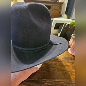 Stylish Black Vintage American Hat Cowboy/girl Hat Size 7